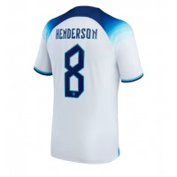 Fotbalové Dres Anglie Jordan Henderson #8 Domácí MS 2022 Krátký Rukáv